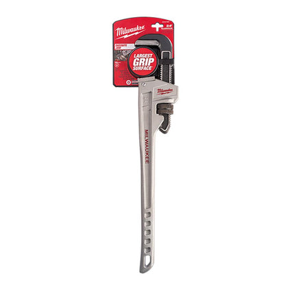 MILWAUKEE 600mm 24inch Aluminium Pipe Wrench 48227224