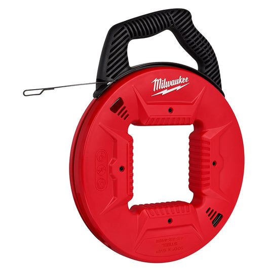 MILWAUKEE 6.4mm x 30m/100ft Steel Fish Tape 48224185