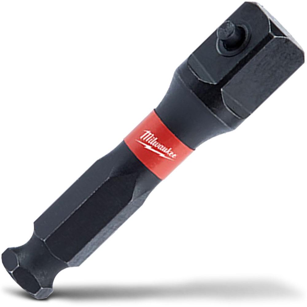MILWAUKEE 7 16-Hex to 1 2-Drive Socket Adaptor Bit - SHOCKWAVE 48325100