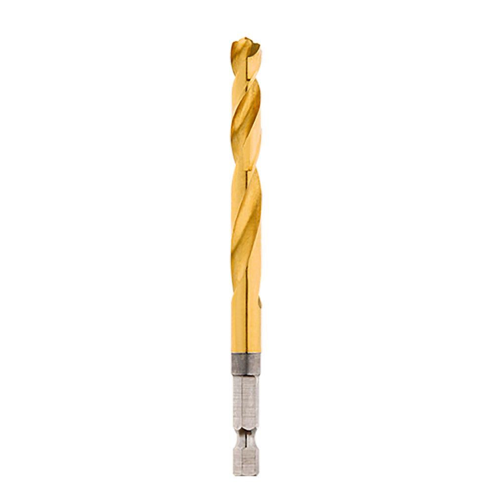 MILWAUKEE 7.5 x 110mm 1 4-Hex Quick-Change HSS-TiN Jobber Drill Bit - RED-HELIX 48894818
