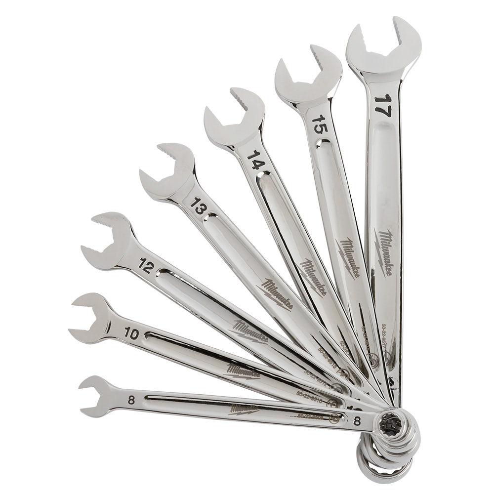 MILWAUKEE 7 Piece Metric Combination Spanner Set 48229507