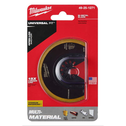 MILWAUKEE 89mm OPEN-LOK Titanium Enhanced Bi-Metal Metal Blade 49251271