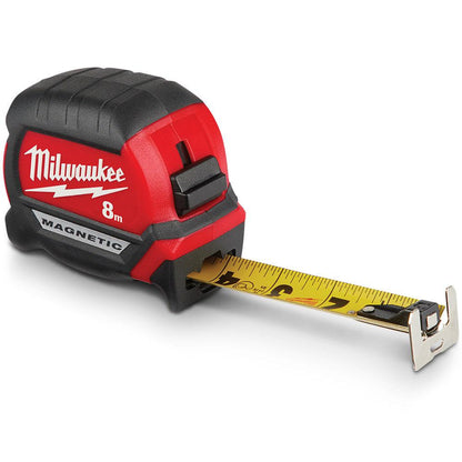 MILWAUKEE 8M Compact Magnetic Tape Measure 48220508