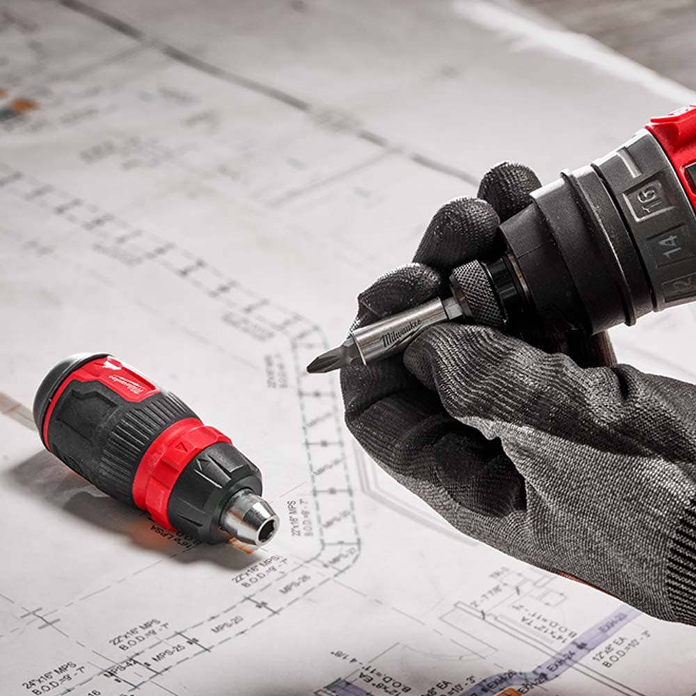 MILWAUKEE 8-in-1 Ratcheting Compact Multi-Bit Screwdriver 48222913