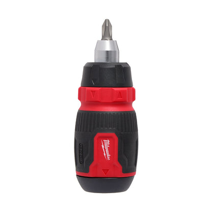 MILWAUKEE 8-in-1 Ratcheting Compact Multi-Bit Screwdriver 48222913