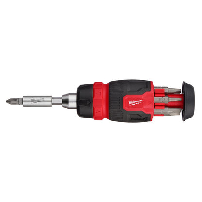 MILWAUKEE 8-in-1 Ratcheting Compact Multi-Bit Screwdriver 48222913