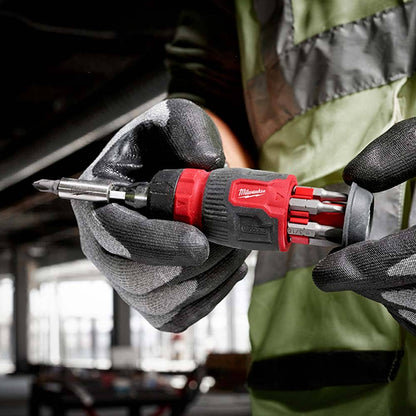 MILWAUKEE 8-in-1 Ratcheting Compact Multi-Bit Screwdriver 48222913