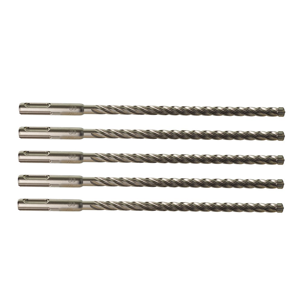 MILWAUKEE 8 x 215mm SDS Plus 4-Cutter TCT Masonry Drill Bit - 5 Piece 4932478534