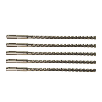 MILWAUKEE 8 x 215mm SDS Plus 4-Cutter TCT Masonry Drill Bit - 5 Piece 4932478534