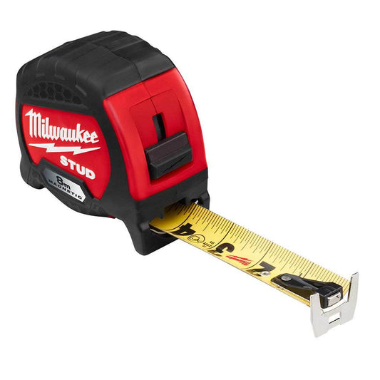 MILWAUKEE 8m Magnetic STUD Tape Measure 48229108M