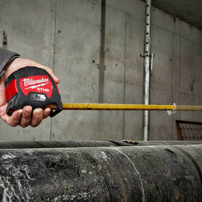MILWAUKEE 8m Magnetic STUD Tape Measure 48229108M