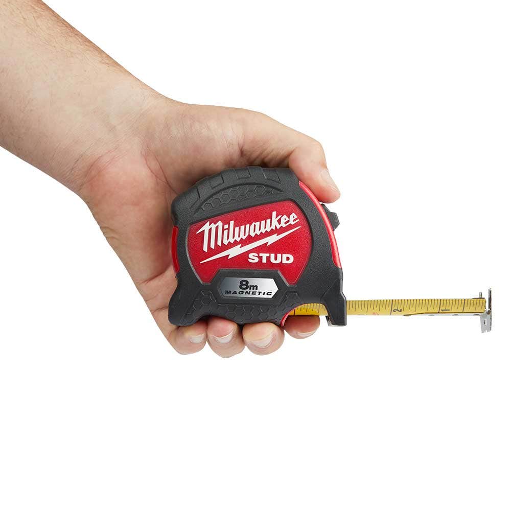 MILWAUKEE 8m Magnetic STUD Tape Measure 48229108M