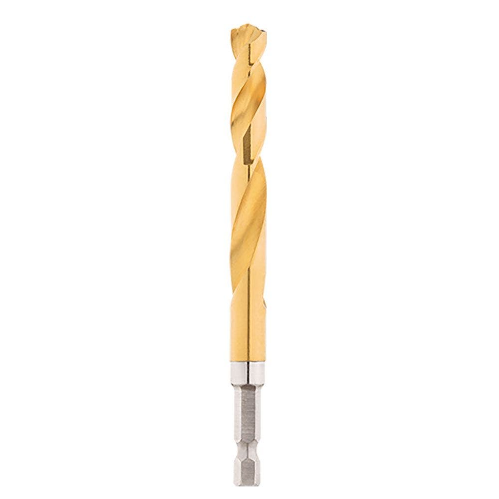 MILWAUKEE 9.0 x 117mm 1 4-Hex Quick-Change HSS-TiN Jobber Drill Bit - RED-HELIX 48894821