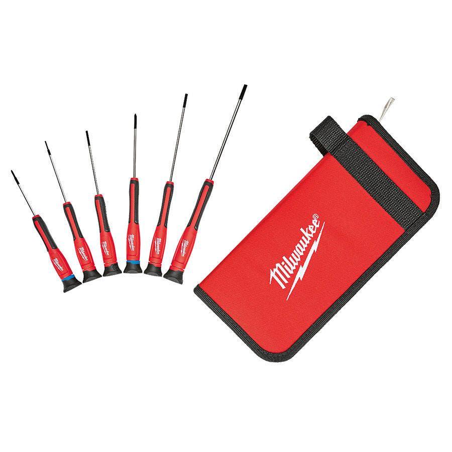 MILWAUKEE Assort Precision In Case 6 Piece Set Screwdriver 48222606