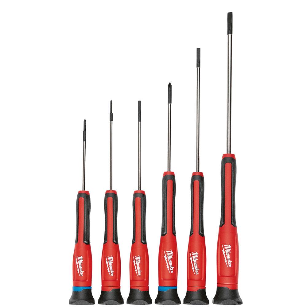 MILWAUKEE Assort Precision In Case 6 Piece Set Screwdriver 48222606