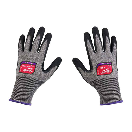 MILWAUKEE Cut F(7) High Dexterity Nitrile Dipped Gloves 48737010
