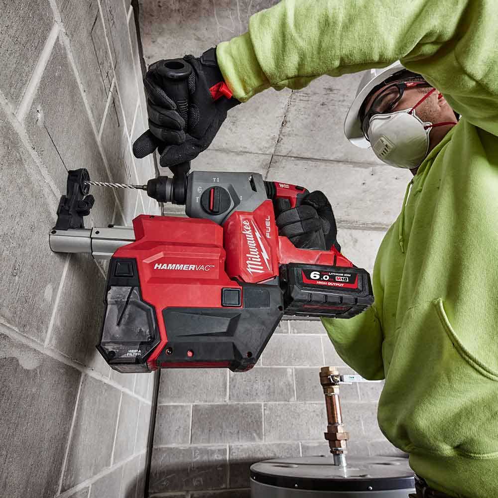 MILWAUKEE Dust Extractor Attachment for SDS Plus Rotary Hammer M18FH M18FDEX-0