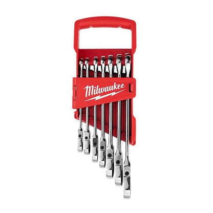 MILWAUKEE Flex Head Combination Wrenches 7 Pieces 48229429