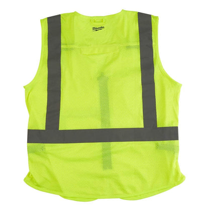 MILWAUKEE High Visibility Yellow Safety Vest 48735021