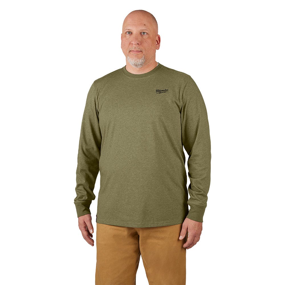 MILWAUKEE Hybrid Work Tee Long Sleeve Green 604GN