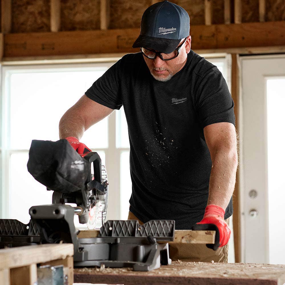 MILWAUKEE Hybrid Work Tee Short Sleeve Black 603B