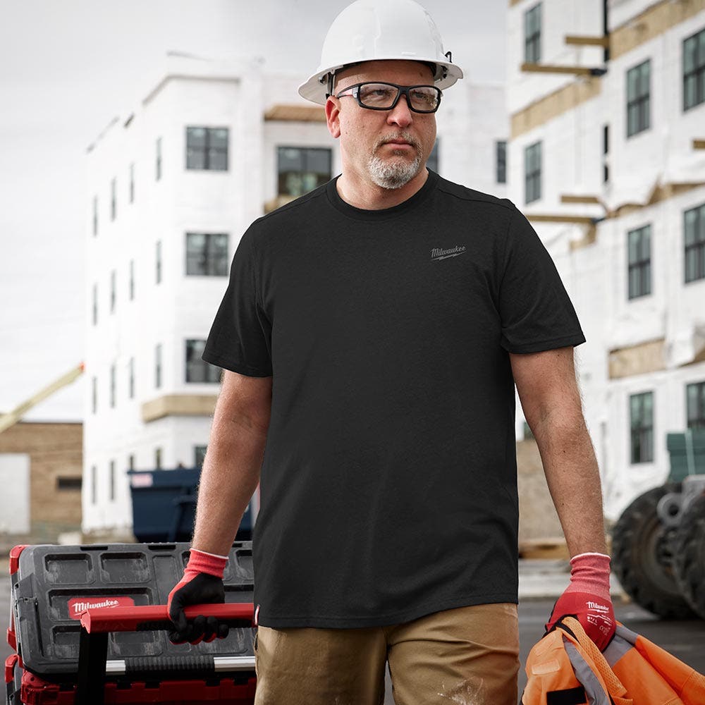 MILWAUKEE Hybrid Work Tee Short Sleeve Black 603B
