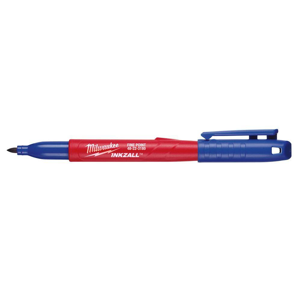 MILWAUKEE INKZALL Blue Fine Permanent Marker 48223180