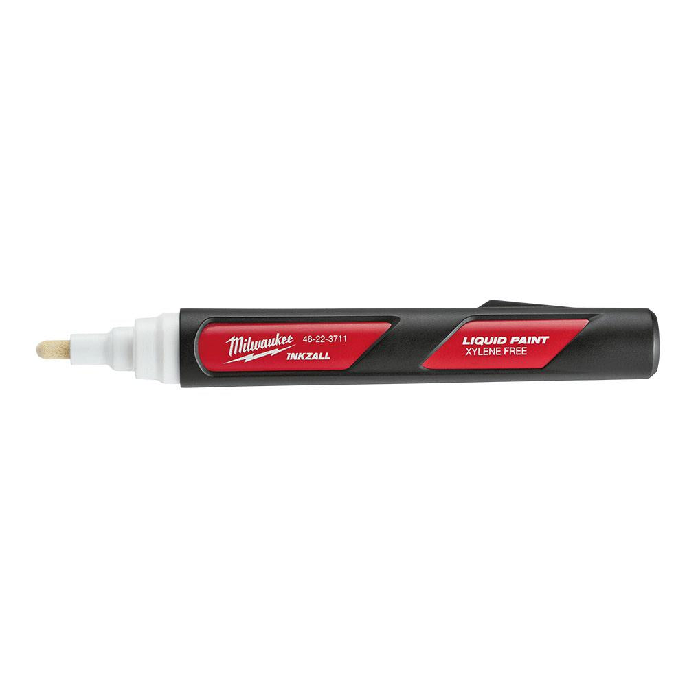 MILWAUKEE INKZALL Liquid Permanent Marker - White 48223711