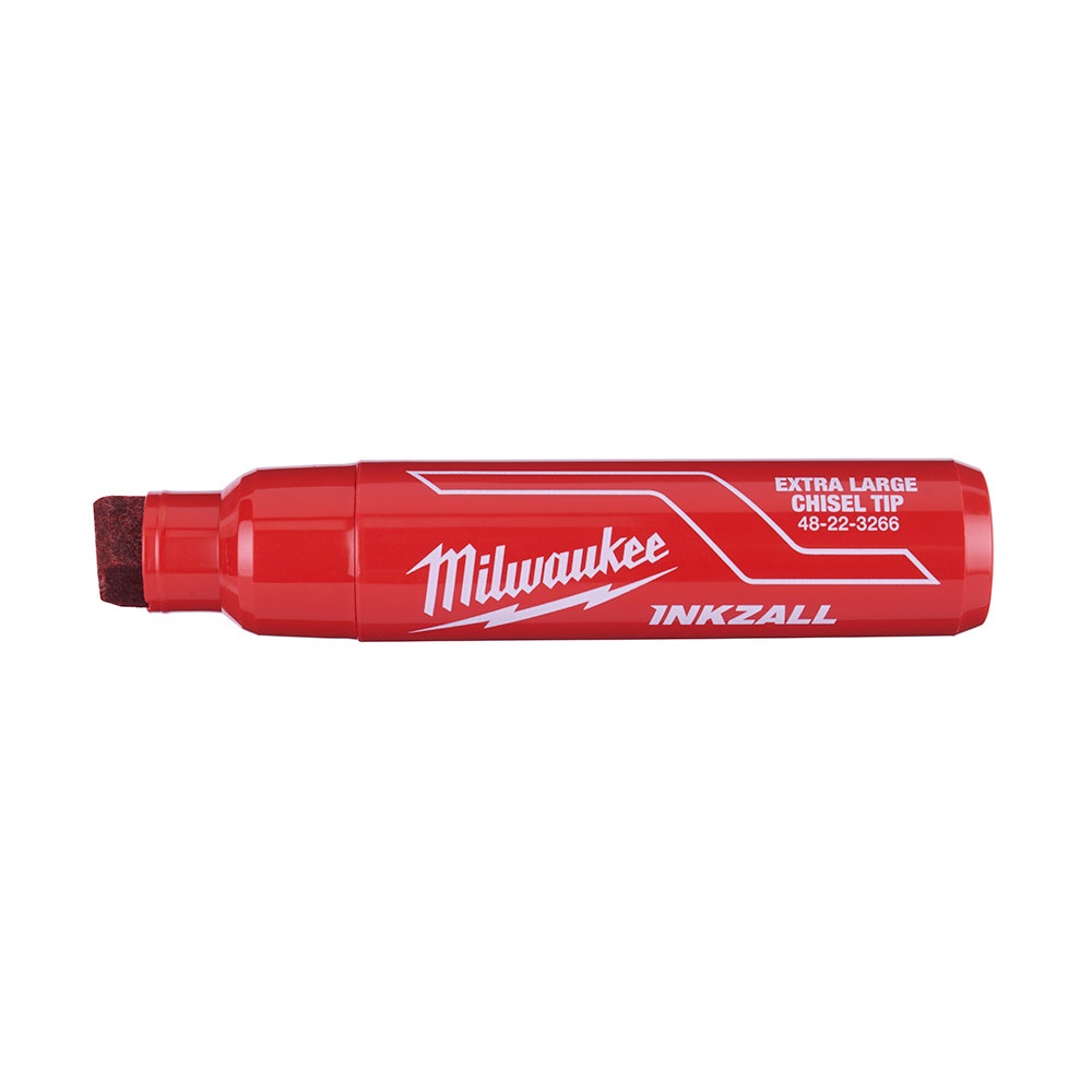 MILWAUKEE INKZALL Red Extra Large Chisel Tip Marker 48223266
