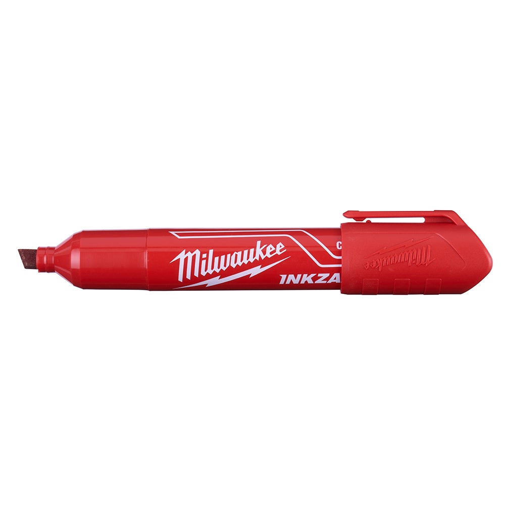 MILWAUKEE INKZALL Red Large Chisel Tip Marker 48223256