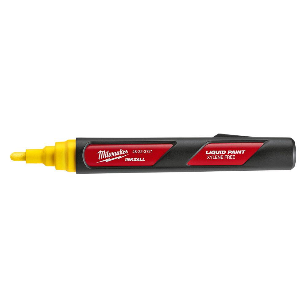 MILWAUKEE INKZALL Yellow Liquid Paint Marker 48223722
