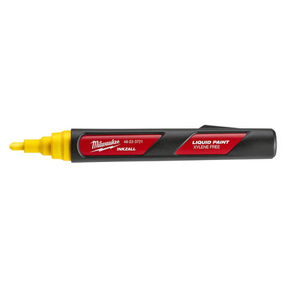MILWAUKEE INKZALL Yellow Liquid Paint Marker 48223722