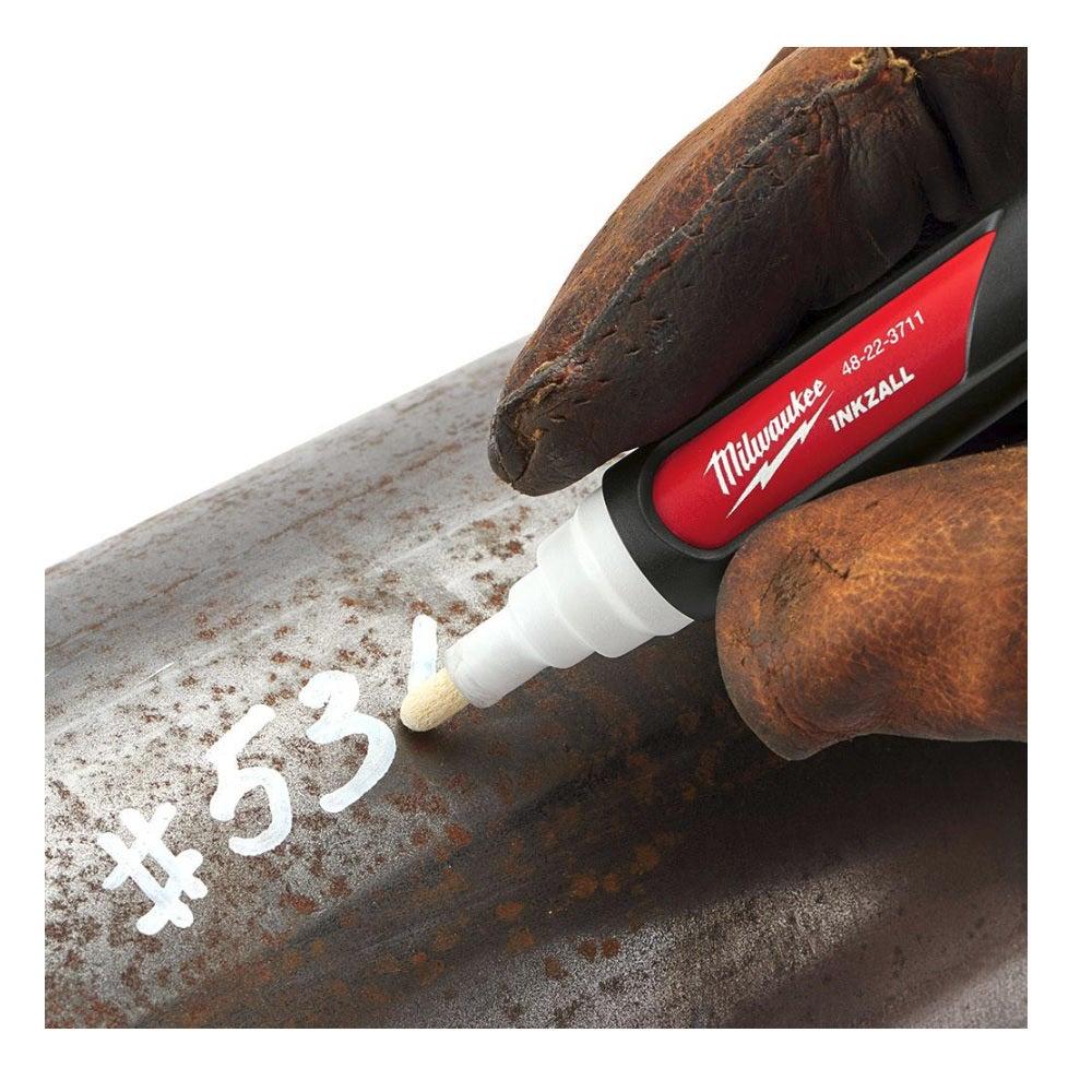 MILWAUKEE Inkzall White Liquid Paint Marker 48223712