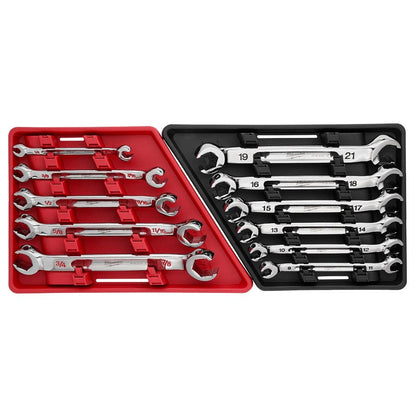 MILWAUKEE Metric Double End Flare Nut Wrench Set - 6 Piece 48229471