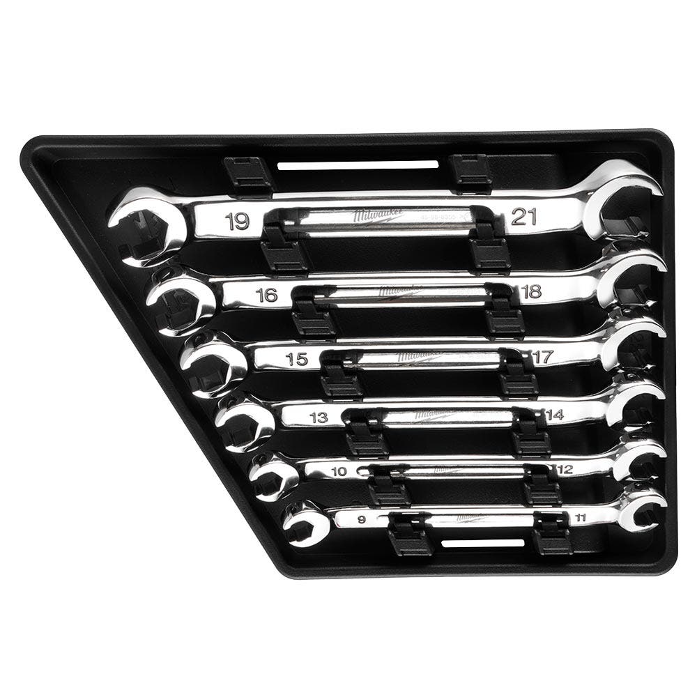 MILWAUKEE Metric Double End Flare Nut Wrench Set - 6 Piece 48229471