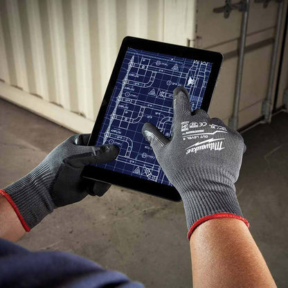 MILWAUKEE Nitrile Dipped Gloves Cut 5(E) - 12 Pack 48228950A