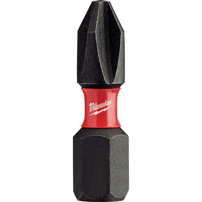 MILWAUKEE PH2 x 25mm Phillips Insert Screwdriver Bit - SHOCKWAVE - 25 Piece 48324604