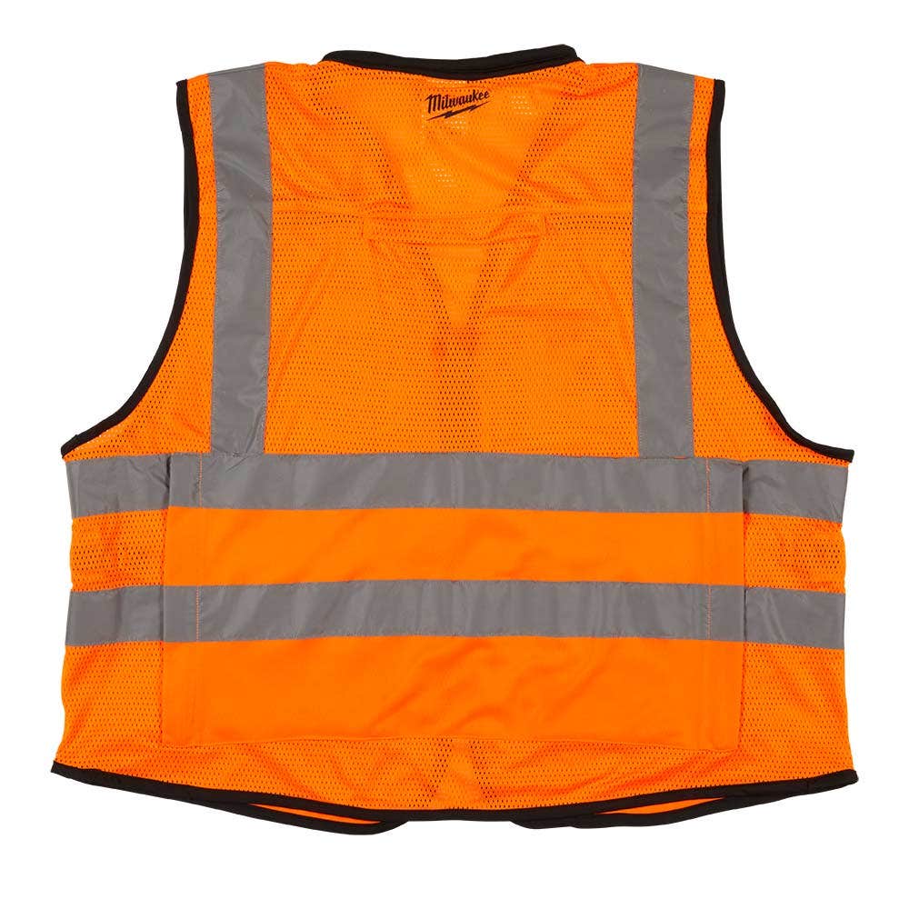 MILWAUKEE Premium High Visibility Orange Safety Vest 48735051