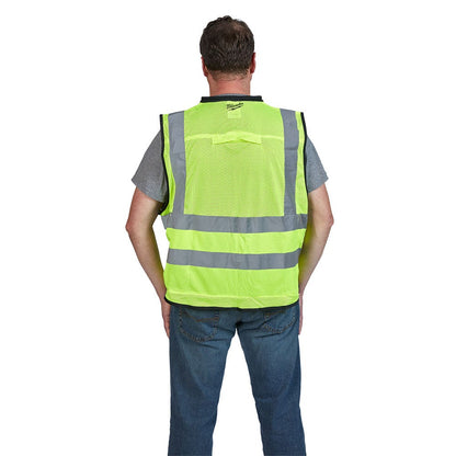 MILWAUKEE Premium High Visibility Yellow Safety Vest 48735041