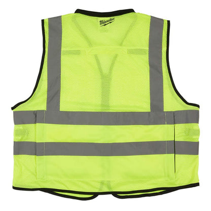 MILWAUKEE Premium High Visibility Yellow Safety Vest 48735041