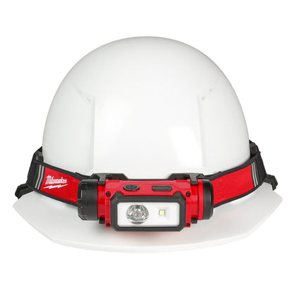 MILWAUKEE REDLITHIUM USB Rechargeable Hard Hat Headlamp Kit L4HL2301