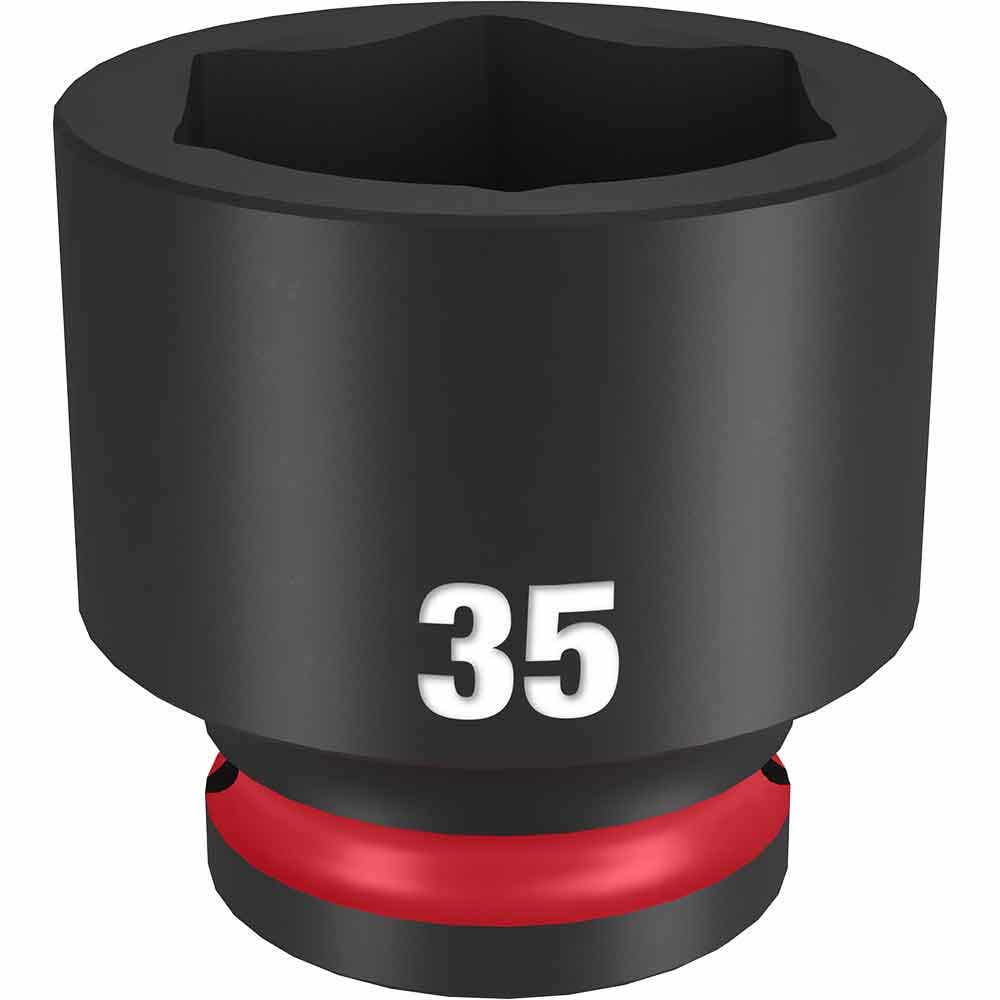 MILWAUKEE SHOCKWAVE 1 2 Drive 35mm Standard 6 Point Impact Socket 49666267