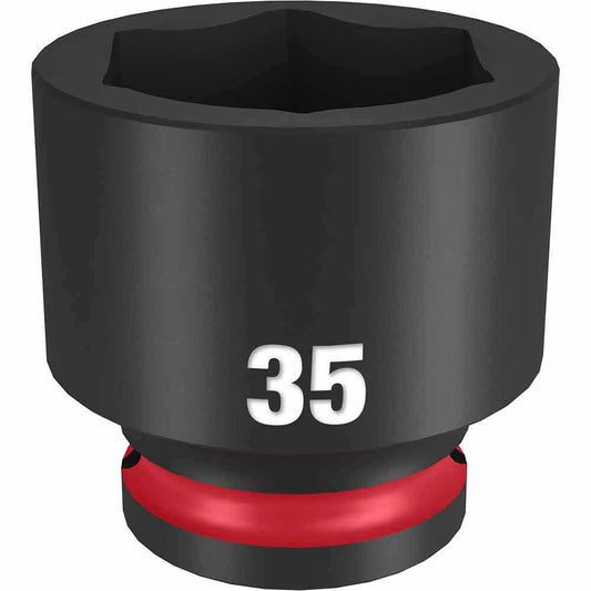 MILWAUKEE SHOCKWAVE 1 2 Drive 35mm Standard 6 Point Impact Socket 49666267