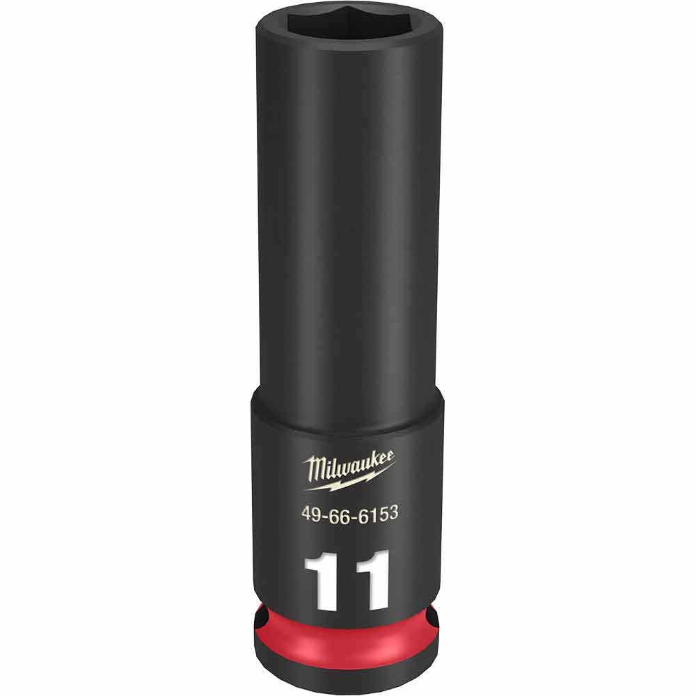 MILWAUKEE SHOCKWAVE 3 8 Drive 11mm Deep 6 Point Impact Socket 49666153