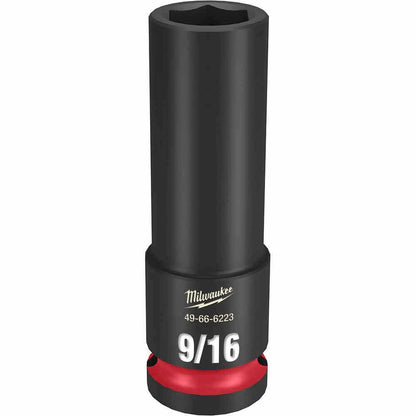 MILWAUKEE SHOCKWAVE 1/2" Drive 9/16" Deep 6 Point Impact Socket 49666223