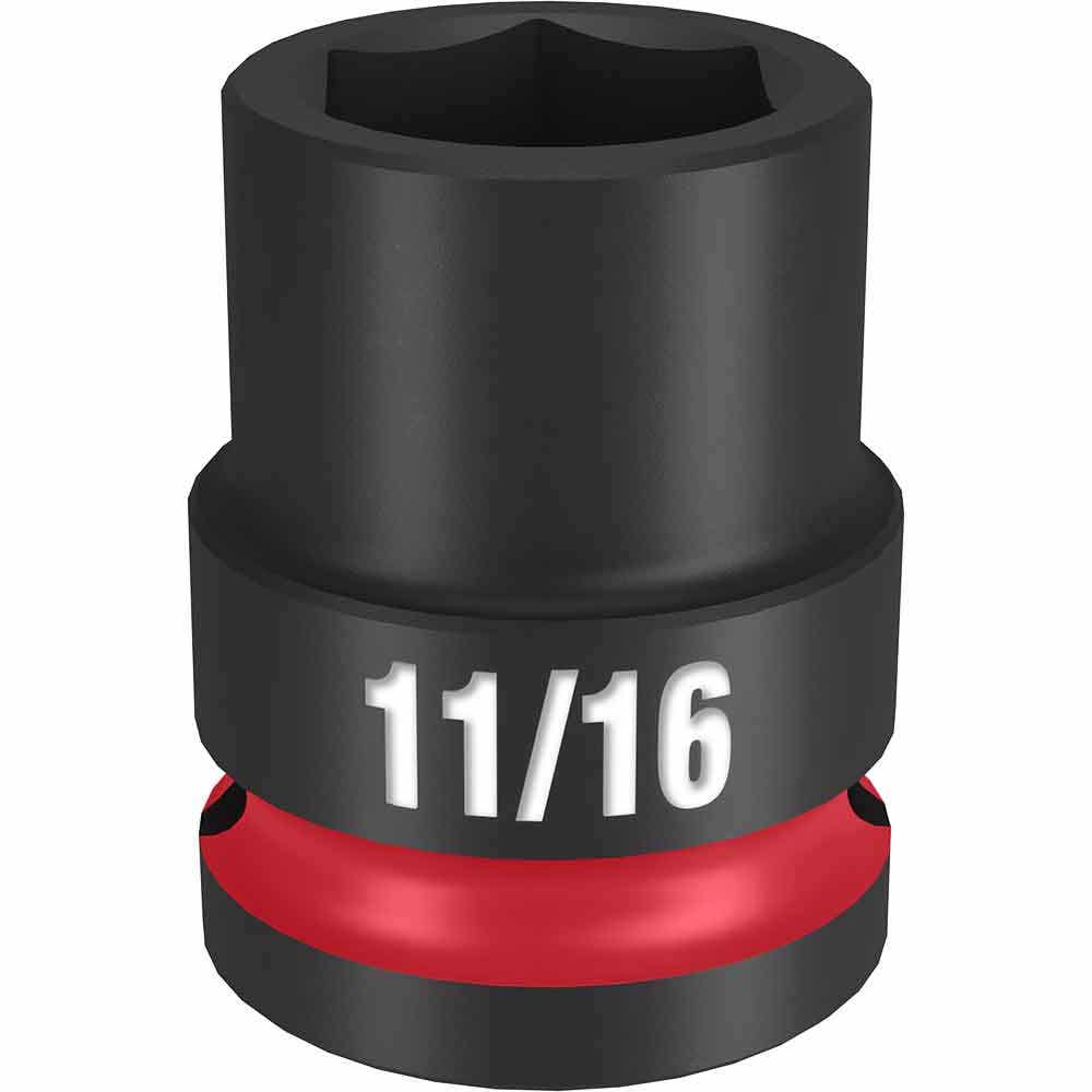 MILWAUKEE SHOCKWAVE 1 2 Drive 11 16 Standard 6 Point Impact Socket 49666205