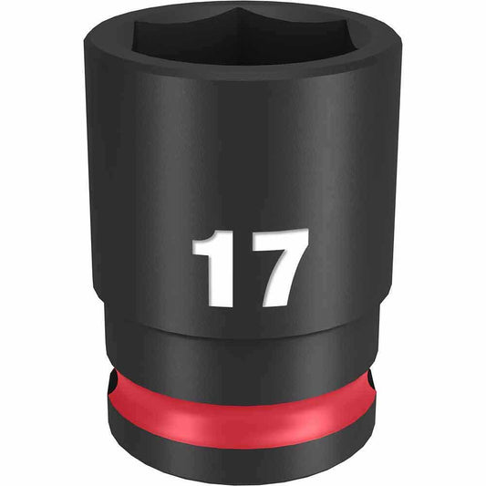 MILWAUKEE SHOCKWAVE 3 8 Drive 17mm Standard 6 Point Impact Socket 49666141