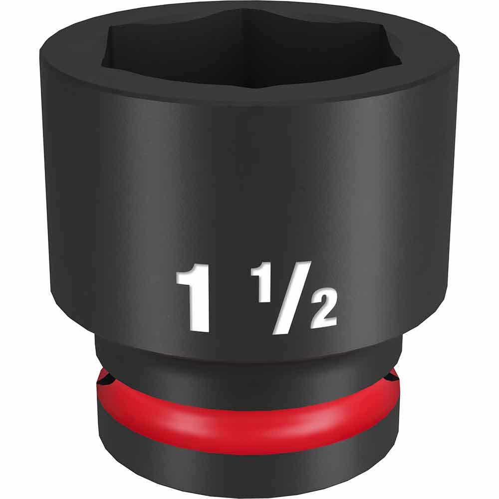 MILWAUKEE SHOCKWAVE 3 4 Drive 1-1 2 Standard 6 Point Impact Socket 49666315