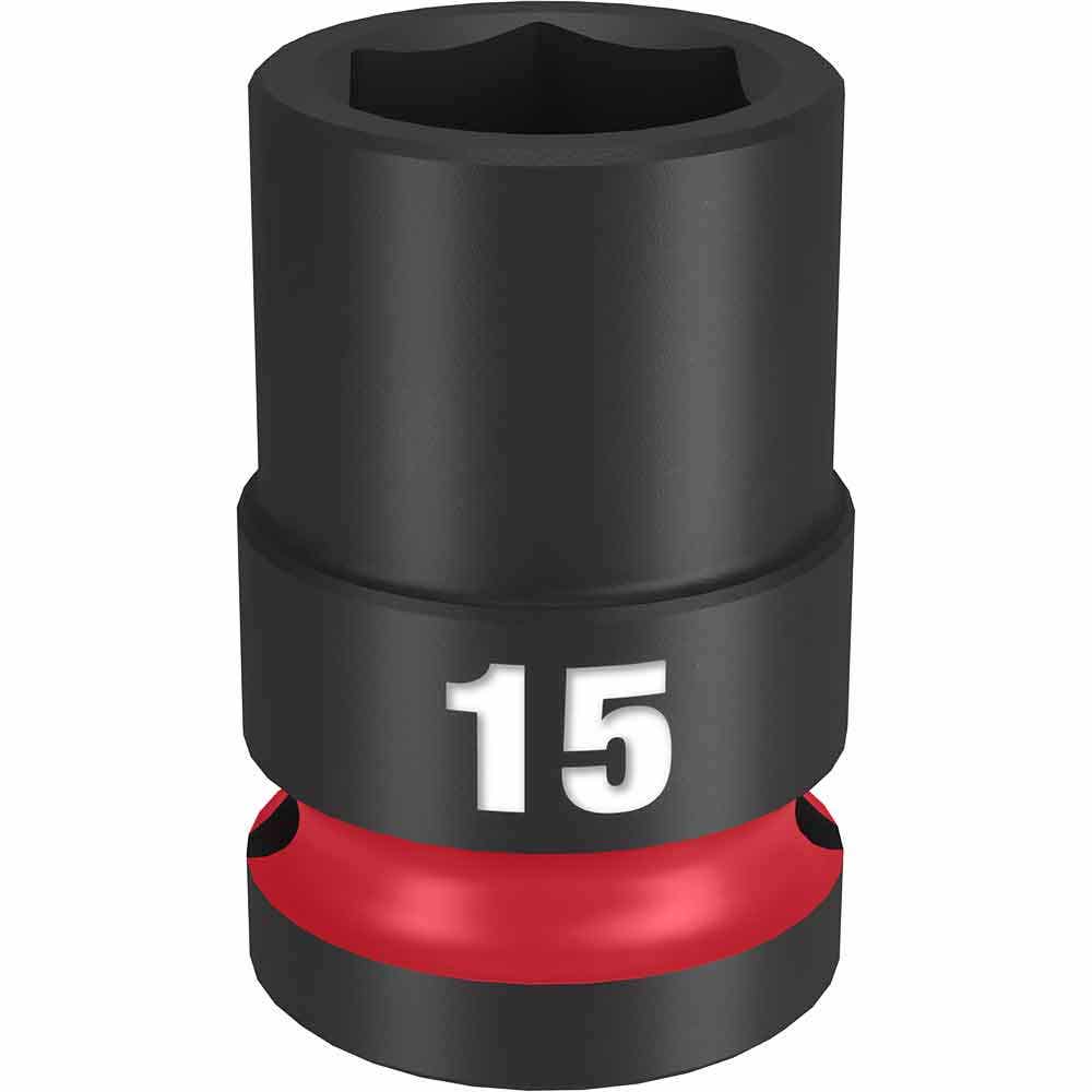 MILWAUKEE SHOCKWAVE 1 2 Drive 15mm Standard 6 Point Impact Socket 49666247