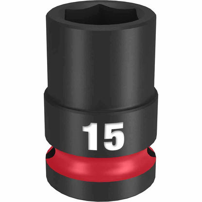 MILWAUKEE SHOCKWAVE 1 2 Drive 15mm Standard 6 Point Impact Socket 49666247